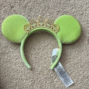 NWOT Baublebar Green Princess Tiana Ears
